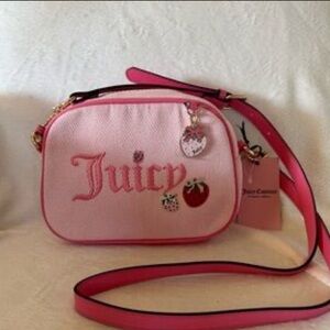 NWT Juicy Couture Strawberry Pink Crossbody Bag
